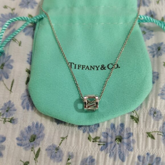 Tiffany & Co. Jewelry - Tiffany & Co.925 Sterling Silver Round Column Pendant Necklace